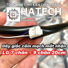 Dây giắc cắm mạch mắt nhận LG 7 chân - 9 chân dài 20cm hàng chuẩn