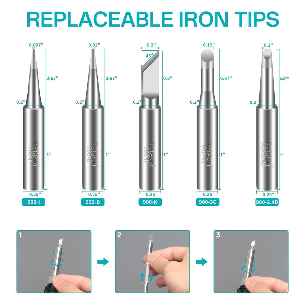 Bộ Dụng Cụ Hàn Bakon 13 Trong 1 BK606A 90W