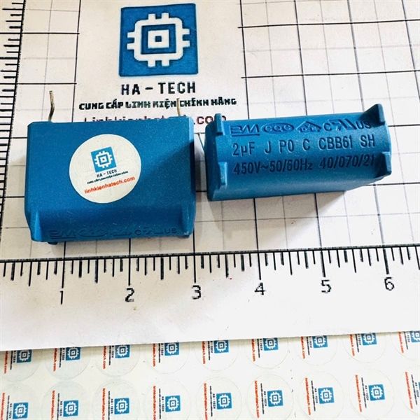 Linh Kiện Chuyên Dụng tụ chân kim 2uf tụ điều hoà tụ quạt hàng mới chính hãng BM