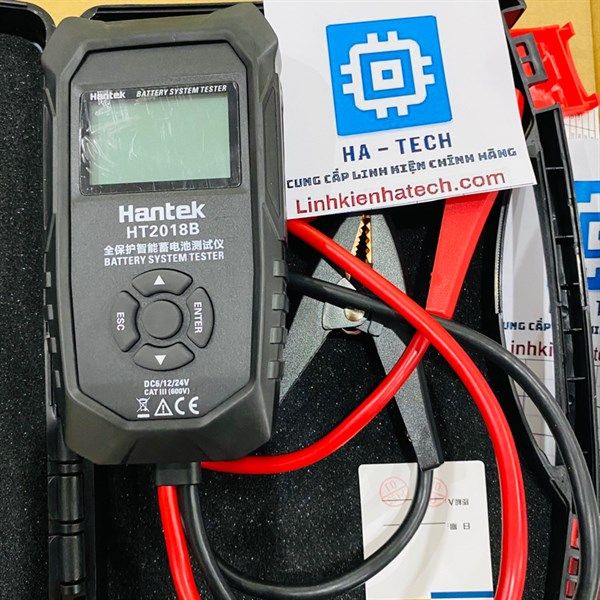 ￼Máy kiểm tra Acquy-pin Hantek HT2018B 6V/12V/24V hiển thị LCD