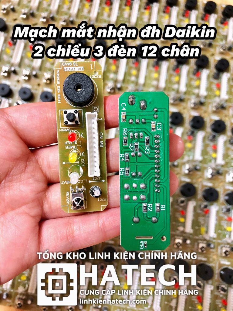 Mạch mắt nhận điều hoà Daikin 2 chiều 3 đèn 12 chân