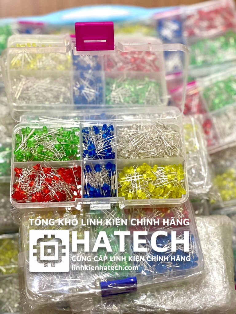 COMBO 500 chiếc LED 5 loại 3mm