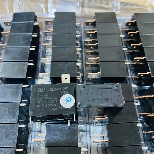 Linh Kiện Chuyên Dụng Relay JQX-102F 12VDC 20A 250VAC thay thế G4A-1A-E block điều hoà mới chính hãng