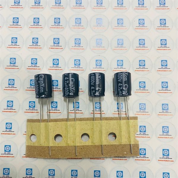 Tụ hoá tụ điện 400V 4.7uf CAPXON 8x11.5mm chính hãng túi 10 chiếc