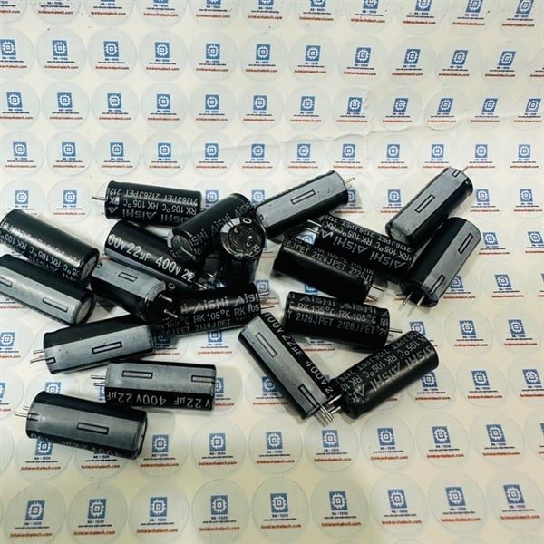 Tụ hoá 400V 22uf 8x18mm AISHI chính hãng mới