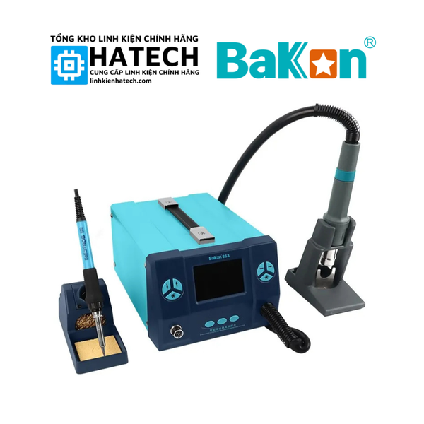 Trạm Hàn và Hút Thiếc 2 Trong 1 Bakon BK863