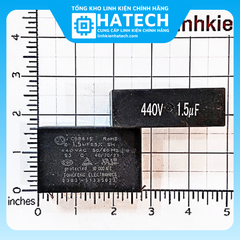Linh Kiện Chuyên Dụng Tụ chân cắm chân kim 1.5uf 440VAC CBB61 hàng chính hãng mới dùng trong các bo điều hoà tủ lạnh dàn lạnh