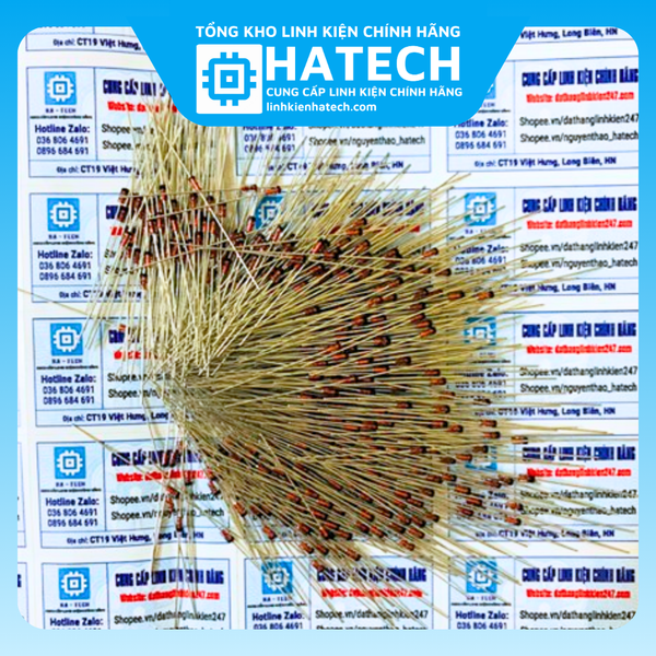 Lot De 100 Diodes Zener 6.2V 0.5W BZX55C6V2 - DO-35, Pour Projets électroniques - 6