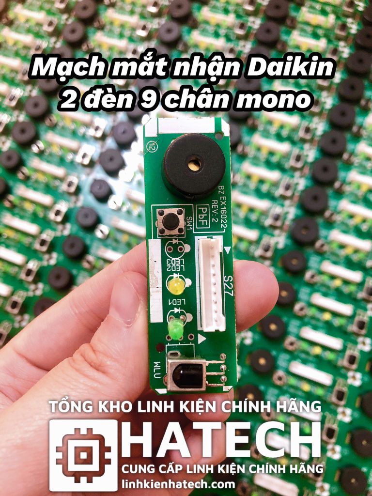 Mạch mắt nhận điều hòa Daikin 2 đèn 9 chân mono có hộp hàng chuẩn