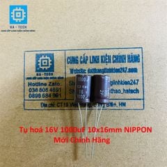 Linh kiện Chuyên Dụng Tụ hoá 16V 1000uF 10x16mm NIPPON chính hãng mới