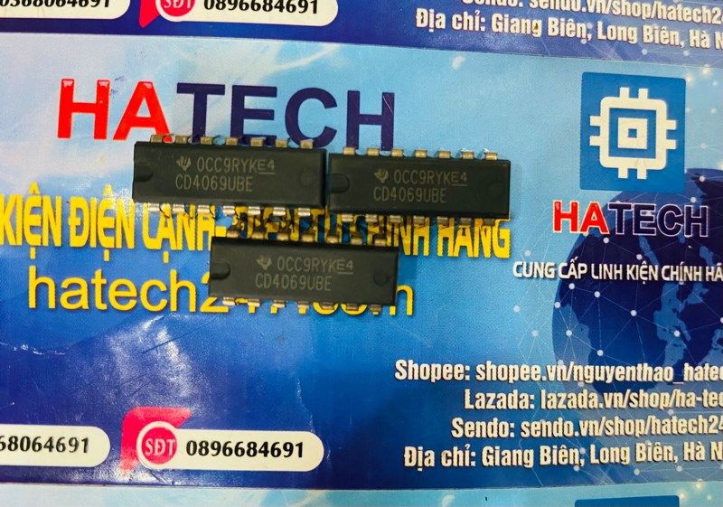 Túi 5 Con IC Phao CD4069BD CD4069UBE CD4069 4069 DIP-14 Mới LKTT | Việt Nam - Foto 2