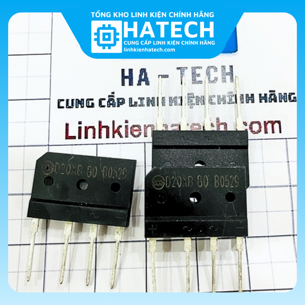 PONTE DIODI RADDRIZZATORE - 20A 800V - Nuovo E Fatturabile