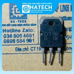 Linh kiện Chuyên Dụng D718 TRANSISTORS 8A,120V,80W (Tháo Máy, Lưng Đồng)
