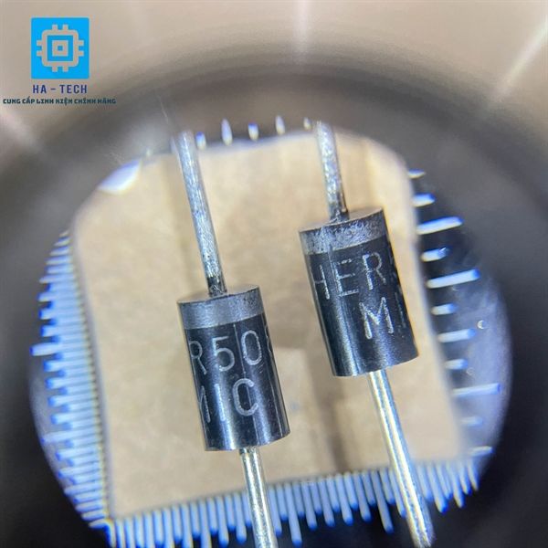 thumbnail image 2 of 10pcs HER508 5A 1000V High Efficiency Rectifier Diode – DO-27/DO-201AD Through-Hole 2 of 5