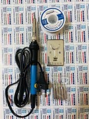 Combo mỏ hàn 60W + cuộn thiếc hàn + 05 mũi hàn + gá đỡ