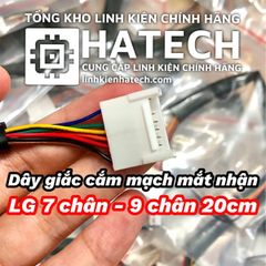 Dây giắc cắm mạch mắt nhận LG 7 chân - 9 chân dài 20cm hàng chuẩn