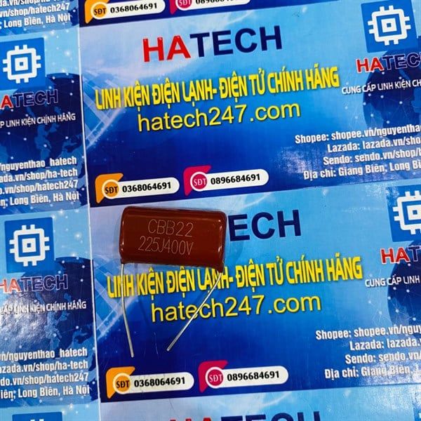 Condensatori Film Metallizzato HBC CBB21 &ndash; 2.2uF 400V 225J P26 &ndash; Lotto Da 2 Pezzi