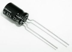 [Combo 10 chiếc] Tụ hóa Nichicon 22uF 63V kích thước 6.5×11.5mm