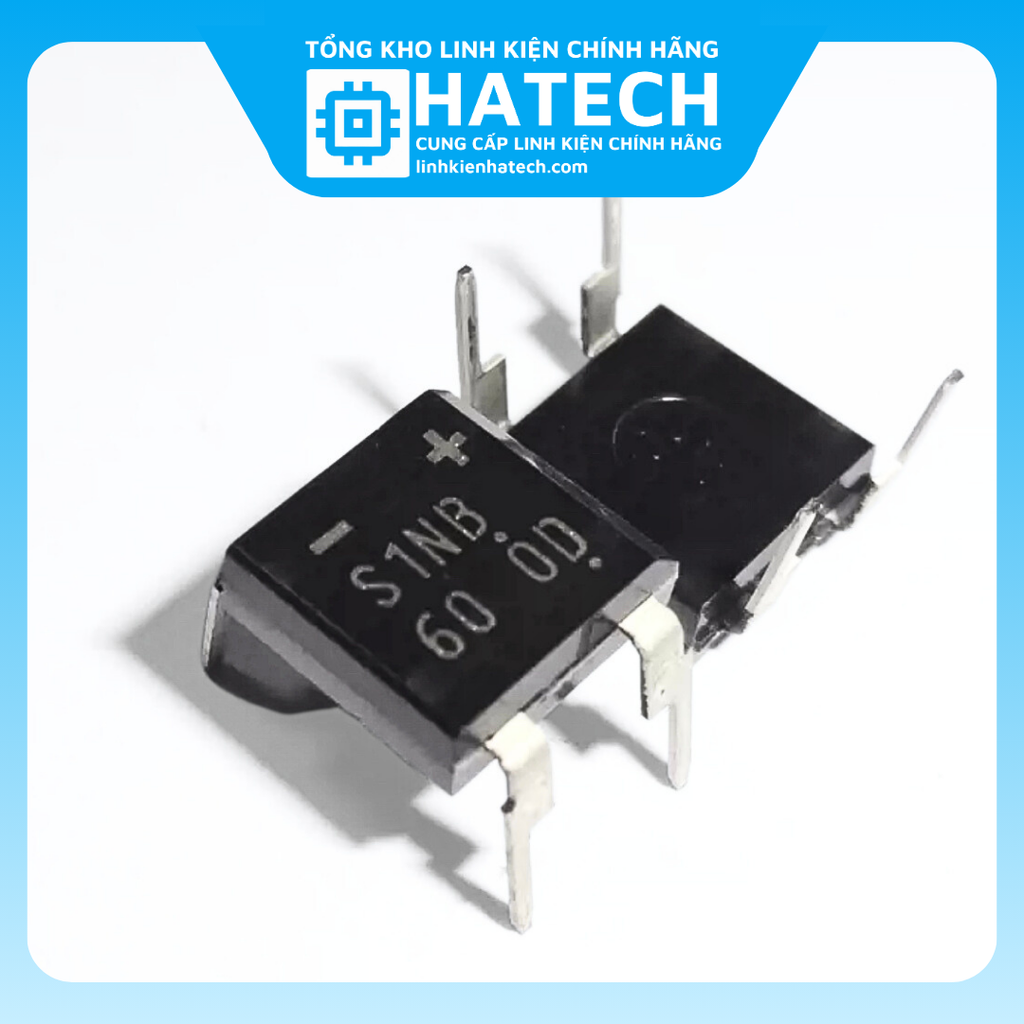 S1NB60 Rectifier Bridge - 10/30/50PCS DIP-4 600V 1A Bridge Stack (10-Piece Shown)
