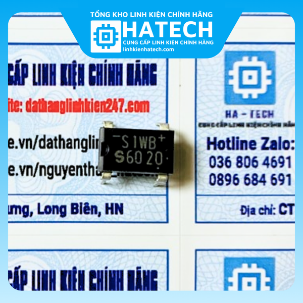 Sw1b Diode Túi 10 chiếc Diode Cầu cắm S1WBS60 S1WB60 1A 600V DIP-4 Mới Chính Hãng
