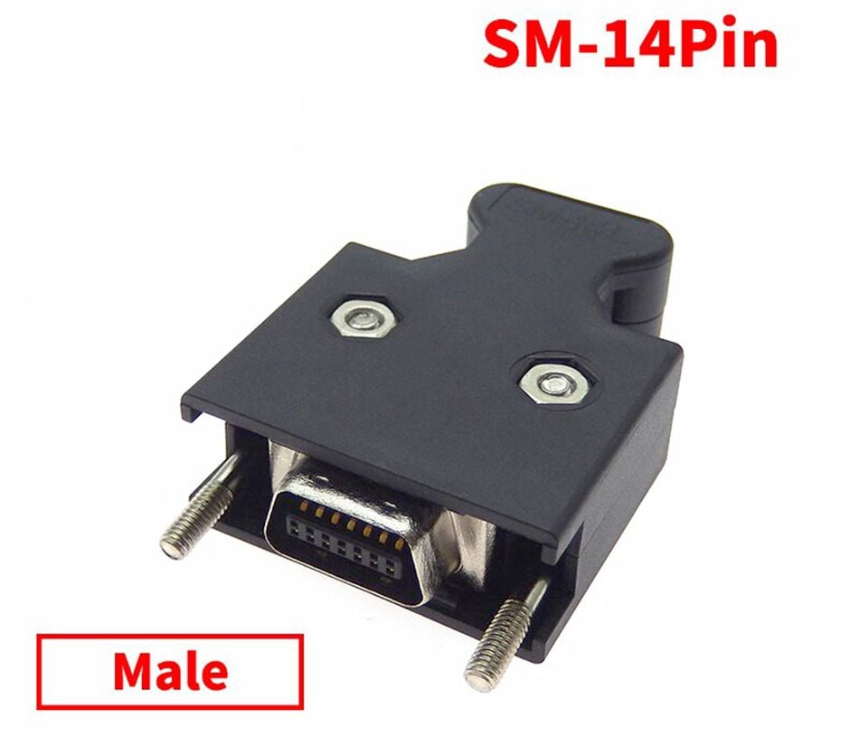 10pcs SCSI-14P Servo Connectors - Replacement For 3M 10114-3000PE/10314-52A0-008