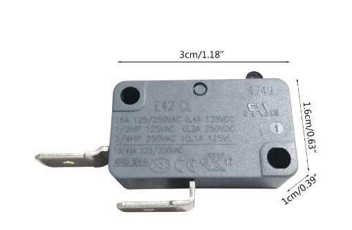 Công tắc cửa lò vi sóng 16A 250V 2 chân thường mở