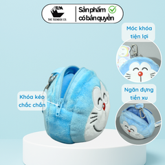 Ví Doraemon Nhồi Bông Chính Hãng – Mẫu Dễ Thương, Cầm Tay Tiện Dụng
