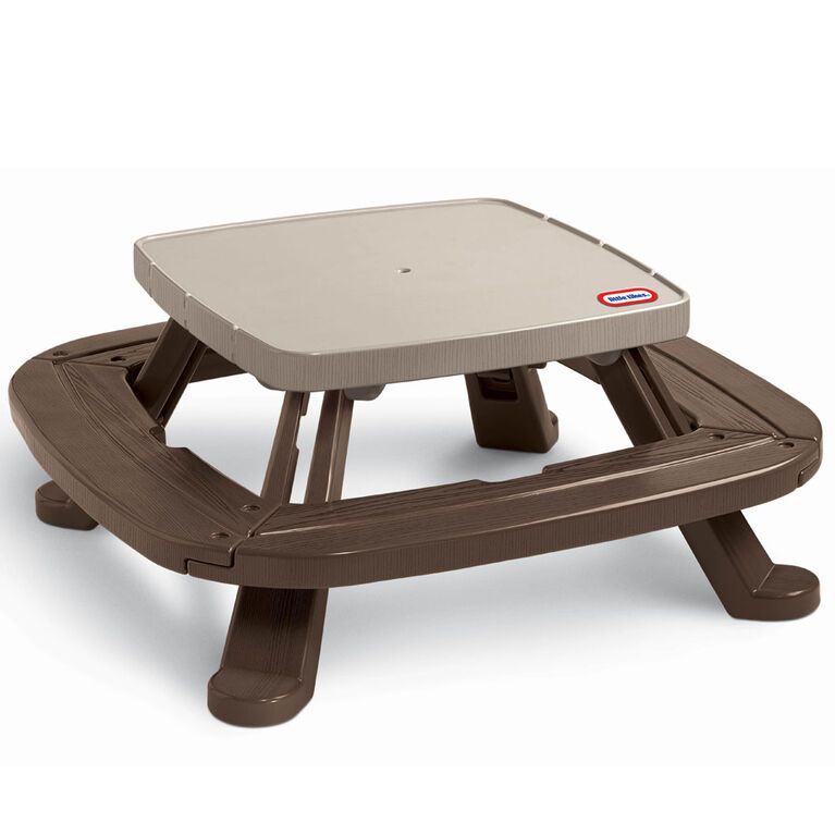 Bộ bàn ghế dã ngoại V120cm (không có dù) Fold‘n Store Picnic Table Little Tikes LT-442N00070