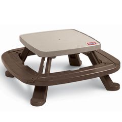 Bộ bàn ghế dã ngoại V120cm (không có dù) Fold‘n Store Picnic Table Little Tikes LT-442N00070