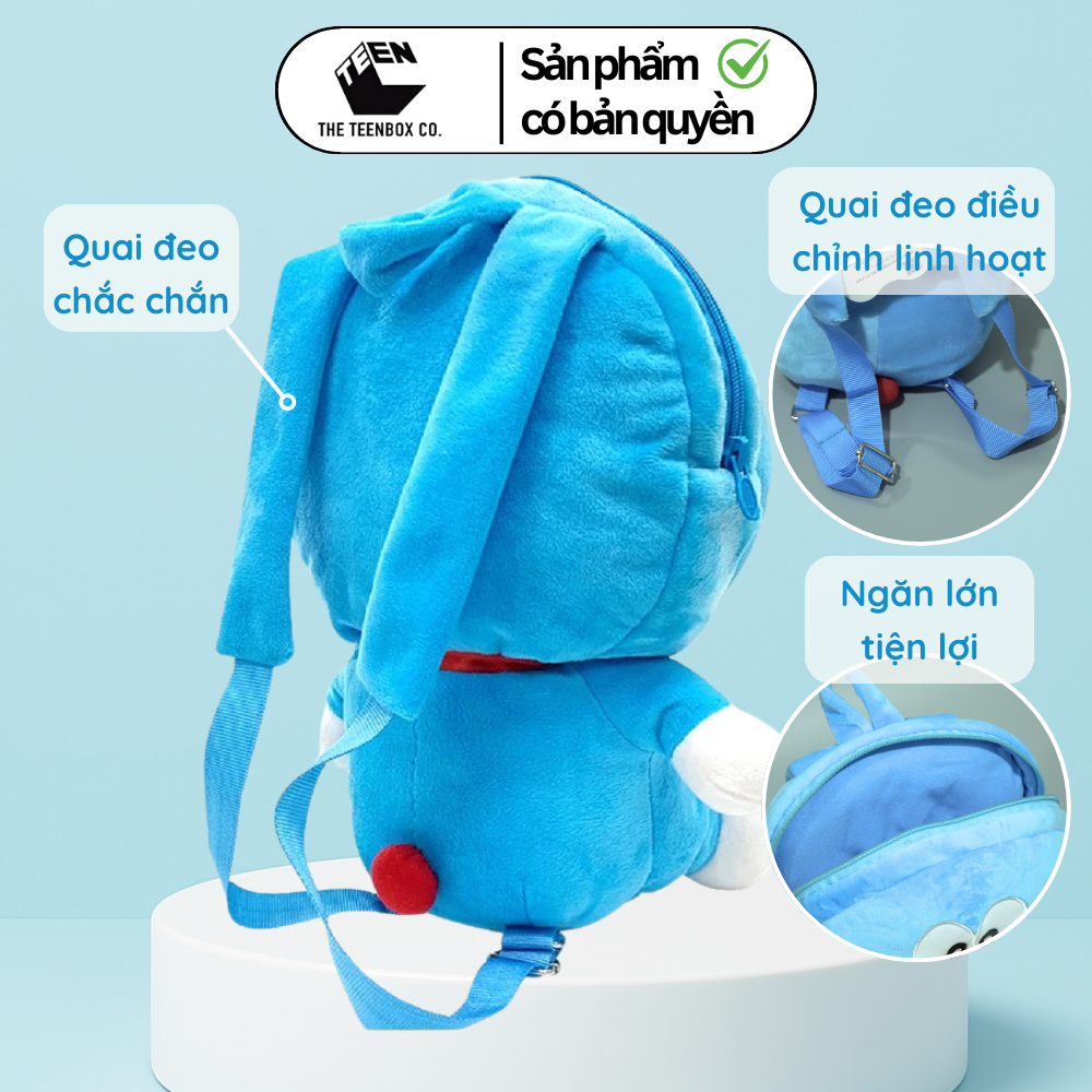 Balo Hình Doraemon Bằng Bông – Phù Hợp Cho Bé Mẫu Giáo & Tiểu Học