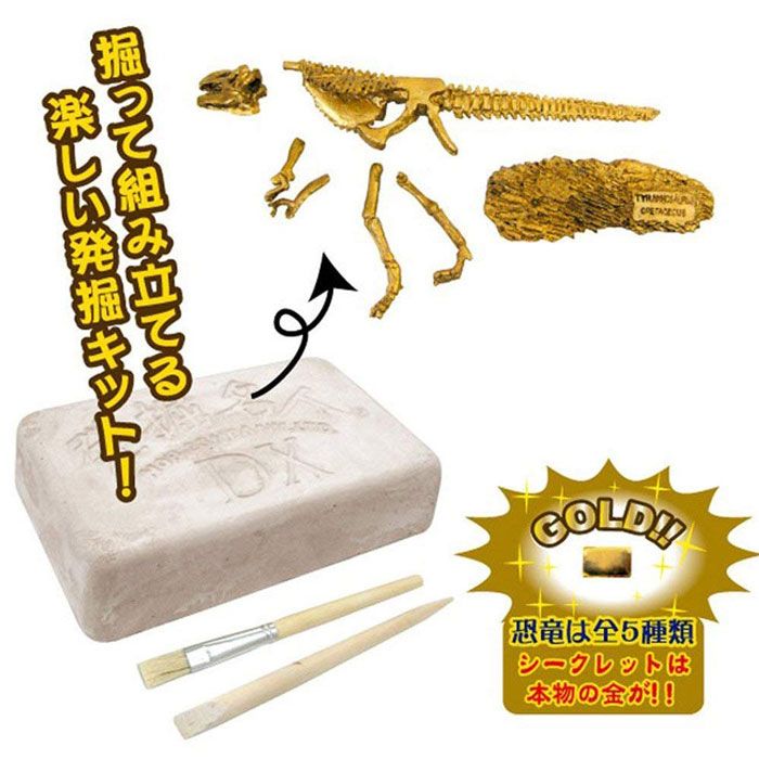 Bộ đồ chơi khảo cổ học - Sưu tập hóa thạch Khủng Long Treasure Hunt Super DX hàng chính hãng NOB Nhật Bản