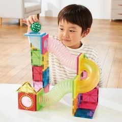 Đồ chơi xếp hình nam châm từ PEOPLE Nhật Bản - Bộ đường ống 34 chi tiết PGS147