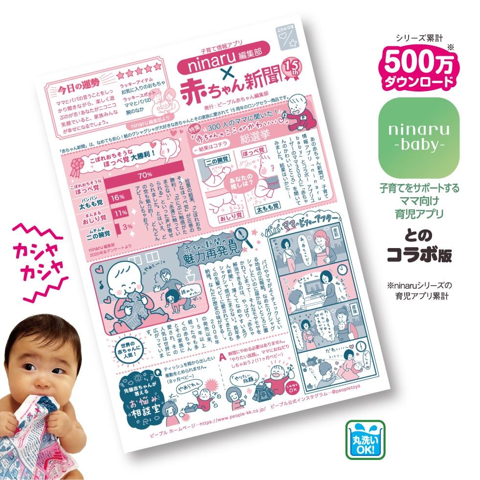 Đồ chơi trẻ sơ sinh 6 tháng tuổi - Kích thích xúc giác từ People Nhật Bản TB073