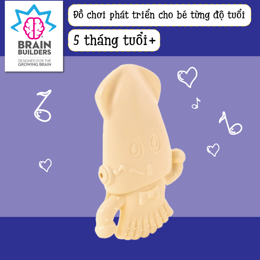Đồ chơi cho bé 5 tháng tuổi - Gặm nướu bóp chút chít từ PEOPLE Nhật Bản TB041