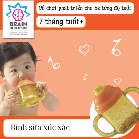 Đồ chơi bé sơ sinh 7 tháng tuổi - Kích thích bé tập thổi từ People Nhật Bản TB017