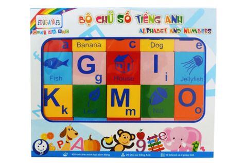 Bộ chữ và số tiếng anh Edugame 8936041416727