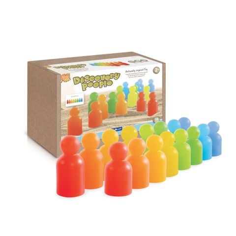 G7498 Guidecraft Discovery People - Rainbow - 16 pc. set