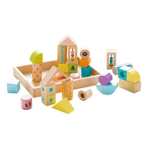 Bộ xếp khô Sound Blocks Large GENI Nhật Bản