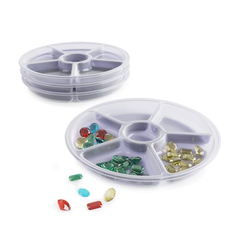 G4702 Guidecraft Loose Parts Sorting Trays - Set of 4 - Clear