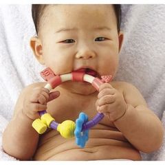 Đồ Chơi Cho Bé 4 Tháng Tuổi - Vòng Gặm Nướu Mềm 9in1 từ PEOPLE Nhật Bản TB078