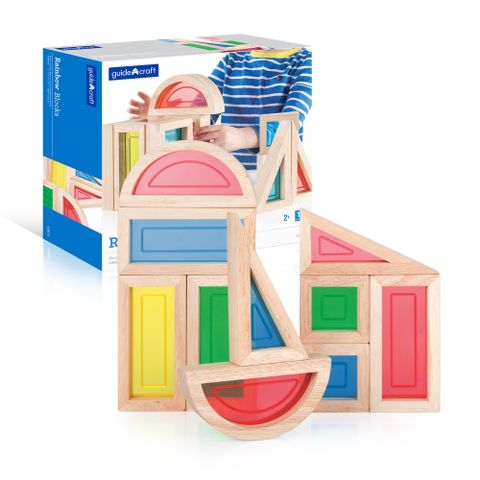 G3015 Guidecraft Rainbow Blocks - 10 pc. set