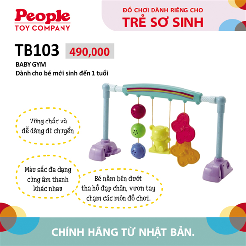 Bộ đồ chơi cho bé sơ sinh từ Nhật Bản - Kệ treo nôi Baby Gym PEOPLE TB103