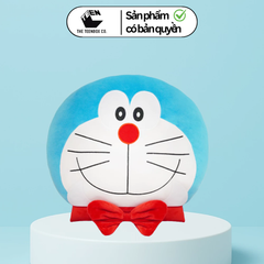 Gối Ôm Doraemon Nơ Đỏ Xinh Xắn – Hàng Chính Hãng, Chất Lượng Cao