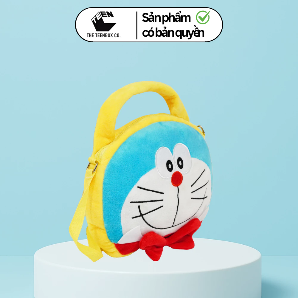Túi Đeo Chéo Hình Doraemon Bằng Bông – Siêu Dễ Thương, Chính Hãng