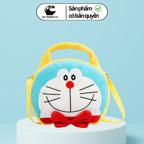 Túi Đeo Chéo Hình Doraemon Bằng Bông – Siêu Dễ Thương, Chính Hãng
