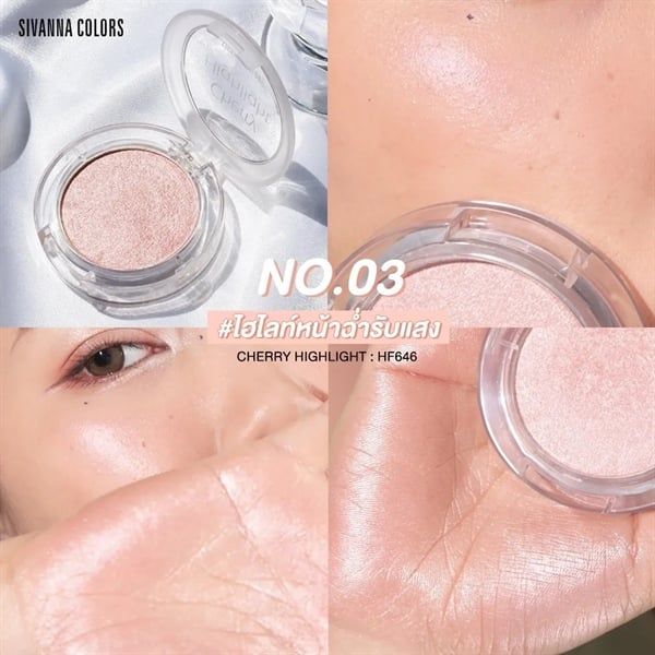 Phấn Bắt Sáng Sivanna Colors Cherry Highlight