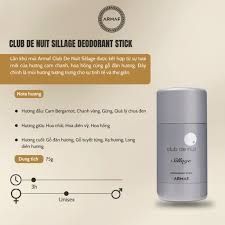 Lăn khử mùi nam Armaf Club De Nuit Sillage 75ml