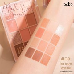 PHẤN MẮT ODBO MULTI LOOK EYE PALETTE 12Ô #03