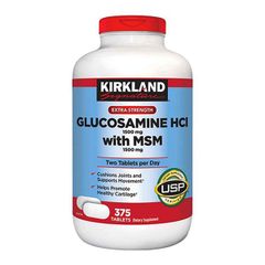 Kirkland Glucosamine hỗ trợ xuơng khớp HCL 1500mg 375 Viên
