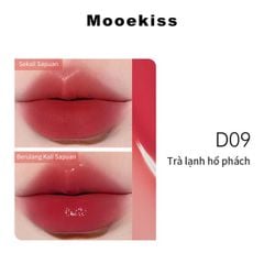 Son Mooekiss 2 Đầu Kem Lì + Dưỡng Bóng dưỡng môi tạo hiệu ứng tráng gương #D09